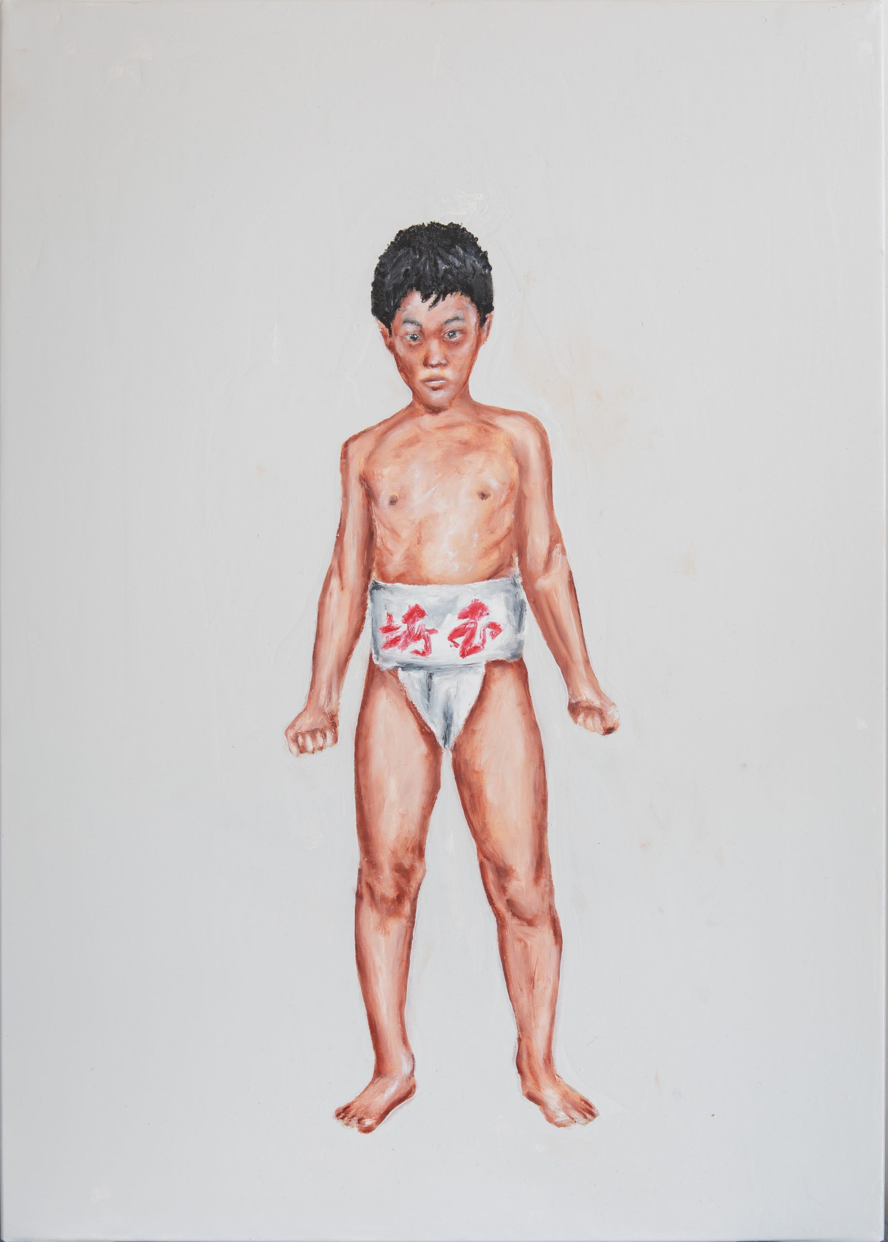 DANSHI (dreng)I,  olie på lærred, 70x45 cm
