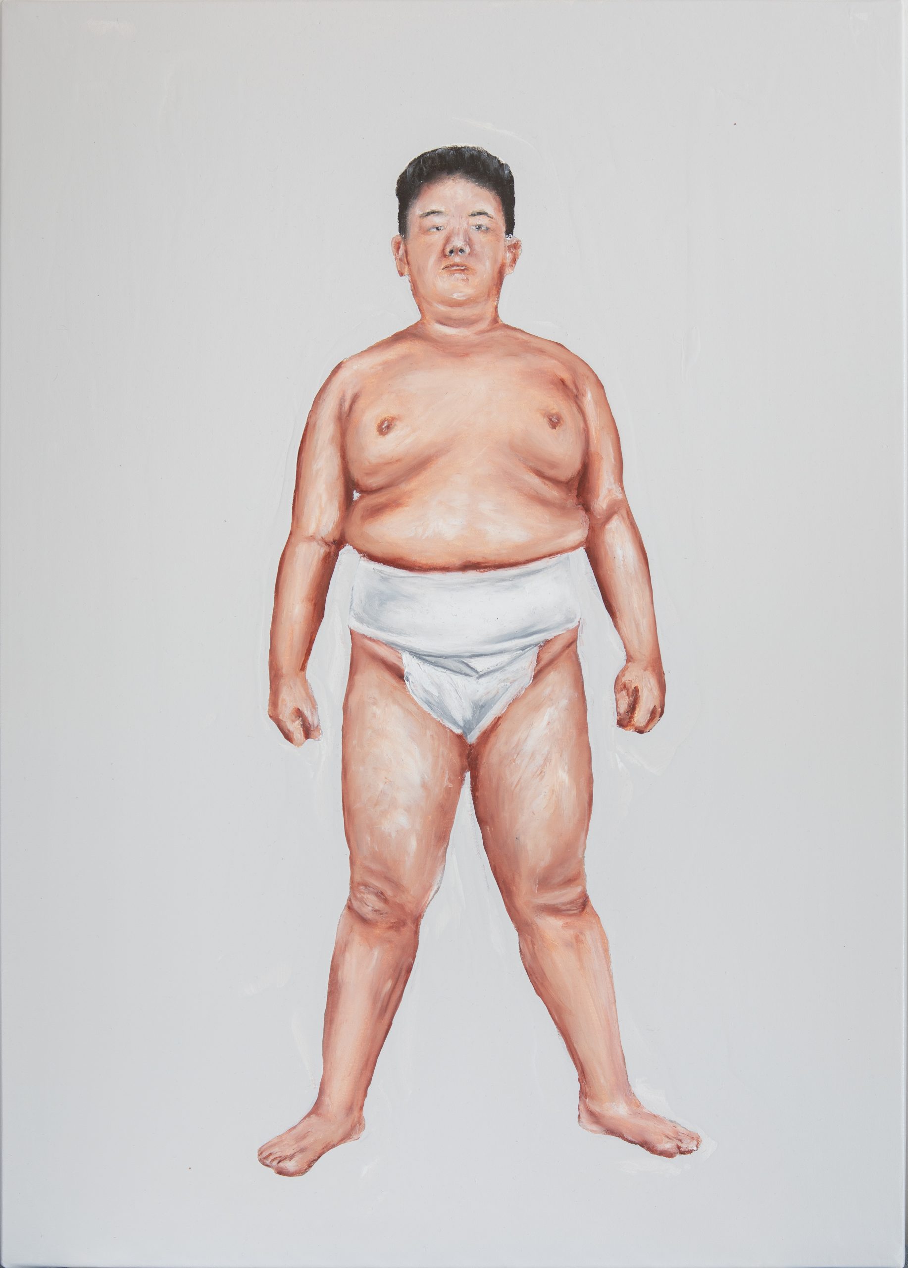 Eske Touborg - DANSHI (dreng)IV,  olie på lærred, 70x45 cm