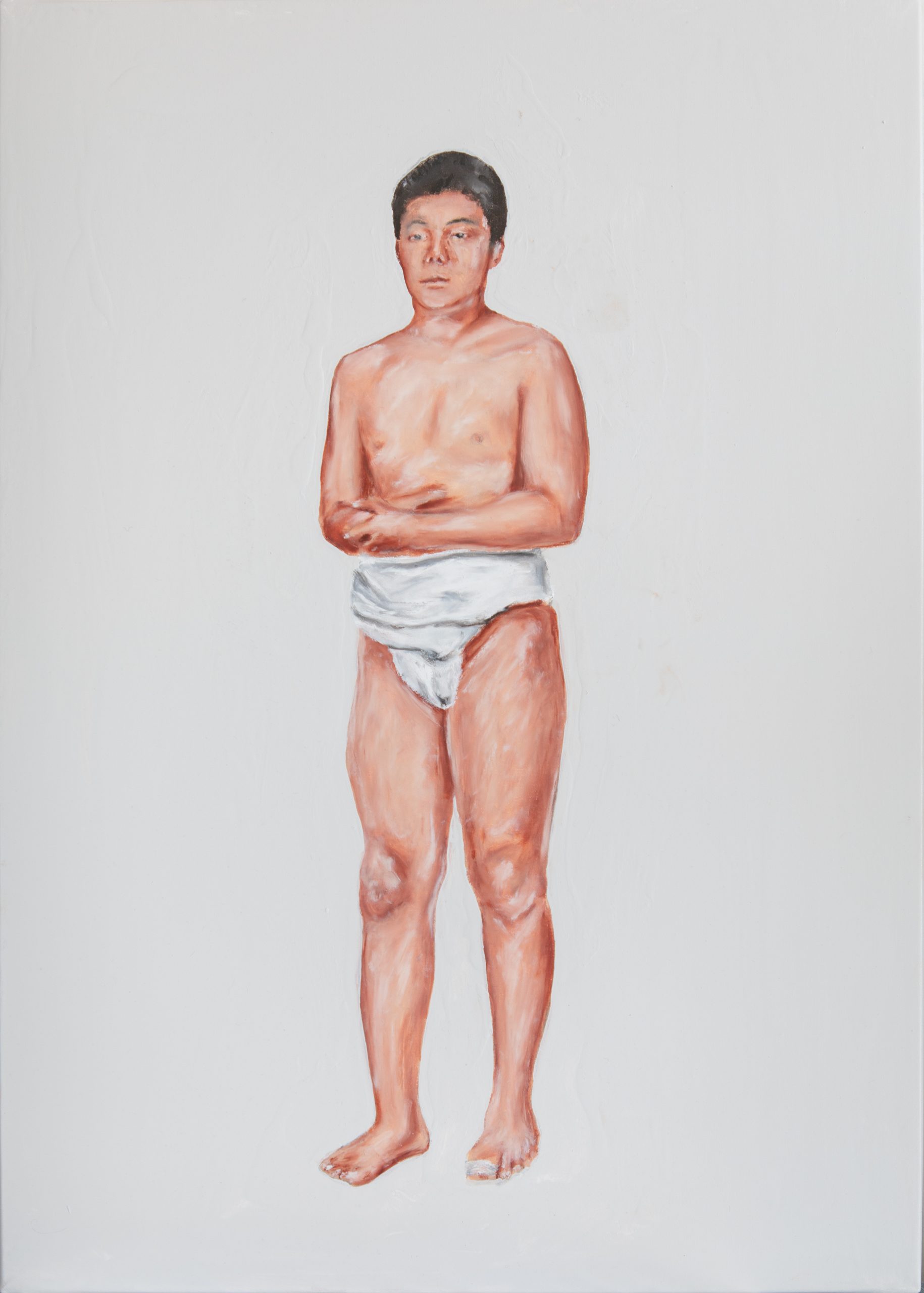 Eske Touborg DANSHI (dreng)II,  olie på lærred, 70x45 cm